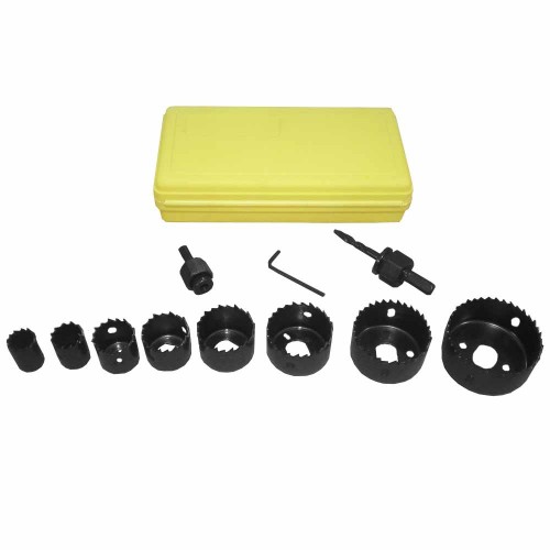 Kit 11 Pezzi Per Foratura Legno, Lamiere Sottili E Leghe Sottili Con Rifinitura Nera Kit 11 Pezzi Per Foratura Legno, Lamiere Sottili E Leghe Sottili Con Rifinitura Nera